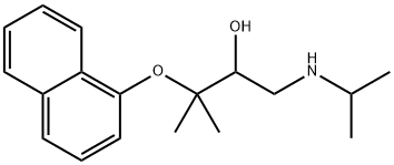 1-(Isopropylamino)-3-methyl-3-(1-naphtyloxy)-2-butanol,19343-20-5,结构式