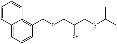 2-Propanol, 1-(isopropylamino)-3-(1-naphthylmethoxy)-,19343-21-6,结构式
