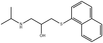 1-(Isopropylamino)-3-(1-naphtylthio)-2-propanol Structure