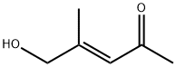 3-Penten-2-one, 5-hydroxy-4-methyl-, (E)- (9CI) Struktur
