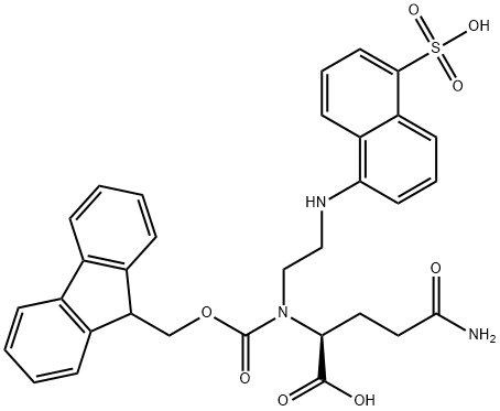 FMOC-GLU(EDANS)-OH Structure