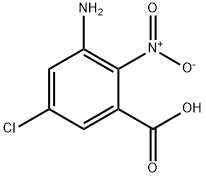 3-aMino-5-chloro-2-nitrobenzoic acid Struktur