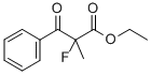 2-Fluoro-2-methyl-3-oxo-3-phenyl-propionic acid ethyl ester Structure