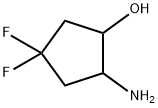 Cyclopentanol, 2-amino-4,4-difluoro- Struktur