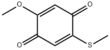 2-メトキシ-5-(メチルチオ)-2,5-シクロヘキサジエン-1,4-ジオン 化学構造式