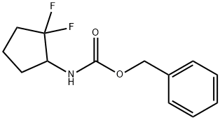 Benzyl (2,2-difluorocyclopentyl)carbamate Struktur