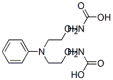 2,2'-(フェニルイミノ)ジエタノールジカルバマート 化学構造式