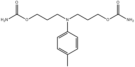 Dicarbamic acid (p-tolylimino)di(trimethylene) ester Struktur