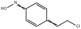 2,5-Cyclohexadien-1-one,  4-(2-chloroethylidene)-,  oxime 化学構造式