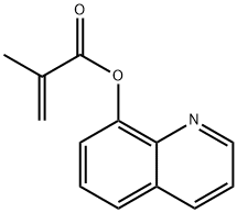 2-メチルプロペン酸8-キノリル 化学構造式