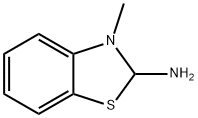 Benzothiazoline, 2-amino-3-methyl- (8CI) 结构式