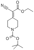 4-(1-氰基-2-乙氧基-2-氧代亚乙基)哌啶-1-羧酸叔丁酯,193537-11-0,结构式