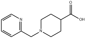 1-ピリジン-2-イルメチルピペリジン-4-カルボン酸 化学構造式