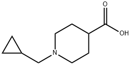 1-CYCLOPROPYLMETHYL-PIPERIDINE-4-CARBOXYLIC ACID HYDROCHLORIDE Struktur