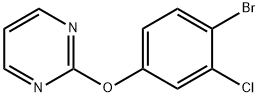 2-(4-bromo-3-chlorophenoxy)pyrimidine Struktur