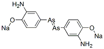 4,4'-(1,2-Diarsenediyl)bis[2-amino-1-sodiooxybenzene] 结构式