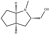 Cyclopenta[b]pyrrole-2-methanol, octahydro-1-methyl-, [2S-(2-alpha-,3a-alpha-,6a-alpha-)]- (9CI) Structure