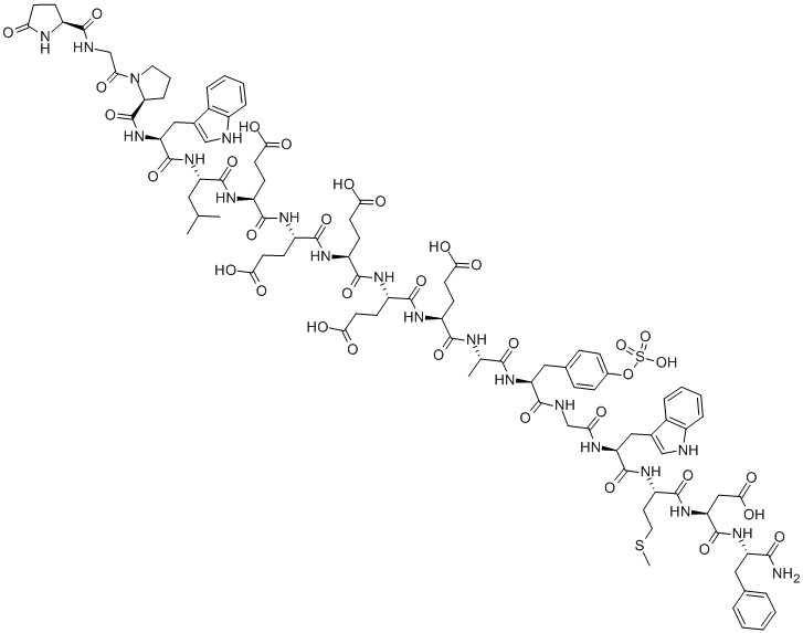 GASTRIN I (HUMAN) (SULFATED),19361-51-4,结构式