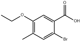 2-Bromo-5-ethoxy-4-methyl-benzoic acid Structure