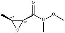 Oxiranecarboxamide, N-methoxy-N,3-dimethyl-, trans- (9CI) Structure