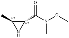 2-Aziridinecarboxamide,N-methoxy-N,3-dimethyl-,trans-(9CI) Structure