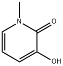 1-Methyl-3-hydroxypyrid-2-one 化学構造式