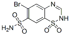 6-bromo-2H-1,2,4-benzothiadiazine-7-sulphonamide 1,1-dioxide,19367-61-4,结构式