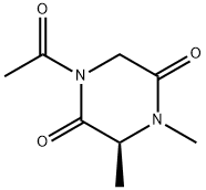 2,5-Piperazinedione,1-acetyl-3,4-dimethyl-,(S)-(9CI) Struktur