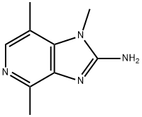 2-AMINO-1,4,7-TRIMETHYLIMIDAZO(4,5-C)PYRIDINE Struktur