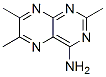 4-Pteridinamine,2,6,7-trimethyl-(9CI),19374-11-9,结构式