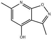 Isoxazolo[5,4-b]pyridin-4-ol, 3,6-dimethyl- (8CI) 化学構造式