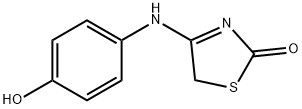 (4E)-4-[(4-HYDROXYPHENYL)IMINO]-1,3-THIAZOLIDIN-2-ONE 化学構造式