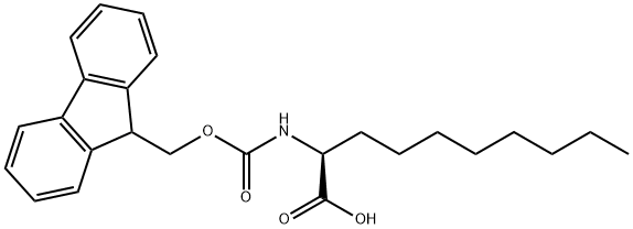 (Ｓ)-Ｎ-Fmoc-オクチルグリシン 化学構造式