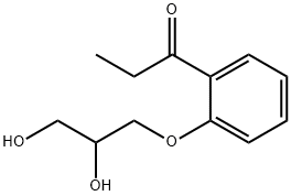 2'-(2,3-Dihydroxypropoxy)propiophenone 结构式