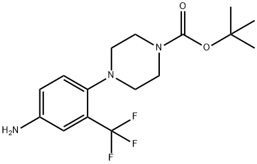 4-(4-AMINO-2-TRIFLUOROMETHYL-PHENYL)-PIPERAZINE-1-CARBOXYLIC ACID TERT-BUTYL ESTER|4-(4-氨基-2-三氟甲基-苯基)-哌嗪-1-甲酸 叔丁基 酯