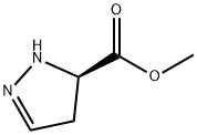 1H-Pyrazole-5-carboxylic acid, 4,5-dihydro-, methyl ester, (R)- (9CI) 结构式