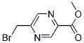 Methyl-5-(bromomethyl)pyrazine-2-carboxylate 化学構造式