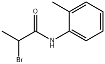 2-ブロモ-N-(2-メチルフェニル)プロピオンアミド 化学構造式