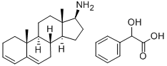 Androsta-3,5-dien-17-beta-amine, mandelate Structure