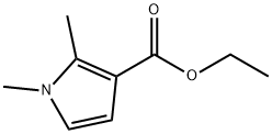 1,2-二甲基-1H-吡咯-3-甲酸乙酯,19406-11-2,结构式