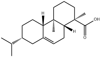 (13β)-アビエタ-7-エン-18-酸 化学構造式