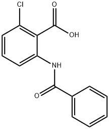 6-Chloro-N-benzoylanthranilic acid 化学構造式