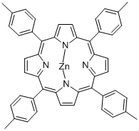 meso-Tetratolylporphyrin-Zn(II) 化学構造式
