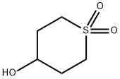 テトラヒドロ-2H-チオピラン-4-オール1,1-ジオキシド 化学構造式