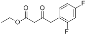 4-(2,4-DIFLUORO-PHENYL)-3-OXO-BUTYRIC ACID ETHYL ESTER Struktur