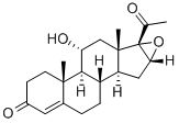 11a-Hydroxy-16,17a-epoxyprogesterone Struktur