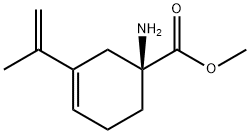 3-Cyclohexene-1-carboxylicacid,1-amino-3-(1-methylethenyl)-,methylester, Struktur