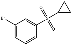 1-Bromo-3-(cyclopropylsulfonyl)benzene Struktur
