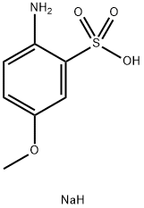 2-氨基-5-甲氧基苯磺酸单钠盐,19433-86-4,结构式