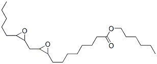 3-(3-ペンチルオキシラン-2-イルメチル)オキシラン-2-オクタン酸ヘキシル 化学構造式